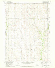 Arapahoe NE Nebraska Historical topographic map, 1:24000 scale, 7.5 X 7.5 Minute, Year 1971