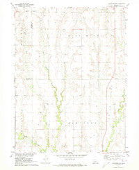 Arapahoe NW Nebraska Historical topographic map, 1:24000 scale, 7.5 X 7.5 Minute, Year 1971