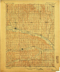 Arapahoe Nebraska Historical topographic map, 1:125000 scale, 30 X 30 Minute, Year 1896
