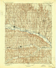 Arapahoe Nebraska Historical topographic map, 1:125000 scale, 30 X 30 Minute, Year 1898
