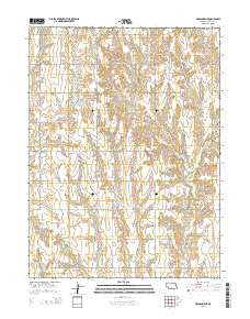 Arapahoe NE Nebraska Current topographic map, 1:24000 scale, 7.5 X 7.5 Minute, Year 2014