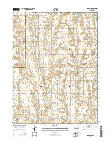 Arapahoe NW Nebraska Current topographic map, 1:24000 scale, 7.5 X 7.5 Minute, Year 2014
