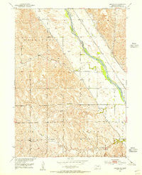 Arcadia SE Nebraska Historical topographic map, 1:24000 scale, 7.5 X 7.5 Minute, Year 1951