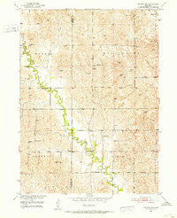 Arcadia SW Nebraska Historical topographic map, 1:24000 scale, 7.5 X 7.5 Minute, Year 1951