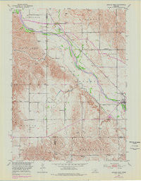 Arcadia West Nebraska Historical topographic map, 1:24000 scale, 7.5 X 7.5 Minute, Year 1951