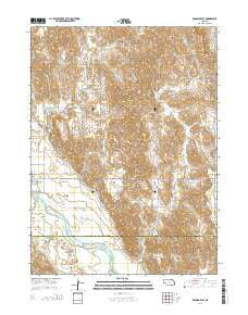 Arcadia East Nebraska Current topographic map, 1:24000 scale, 7.5 X 7.5 Minute, Year 2014
