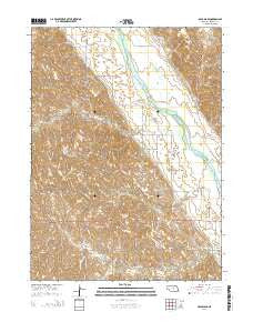 Arcadia SE Nebraska Current topographic map, 1:24000 scale, 7.5 X 7.5 Minute, Year 2014