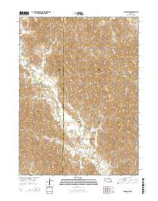 Arcadia SW Nebraska Current topographic map, 1:24000 scale, 7.5 X 7.5 Minute, Year 2014