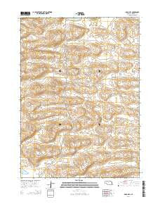 Argo Hill Nebraska Current topographic map, 1:24000 scale, 7.5 X 7.5 Minute, Year 2014