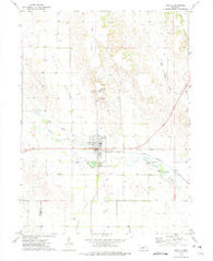 Arnold Nebraska Historical topographic map, 1:24000 scale, 7.5 X 7.5 Minute, Year 1972