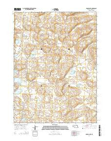 Arnold Lake Nebraska Current topographic map, 1:24000 scale, 7.5 X 7.5 Minute, Year 2014
