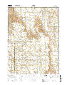 Arnold SW Nebraska Current topographic map, 1:24000 scale, 7.5 X 7.5 Minute, Year 2014