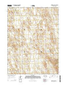 Arrowhead Lake Nebraska Current topographic map, 1:24000 scale, 7.5 X 7.5 Minute, Year 2014