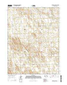 Arterburn Lake Nebraska Current topographic map, 1:24000 scale, 7.5 X 7.5 Minute, Year 2014