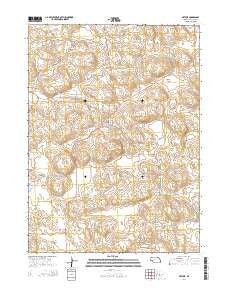 Arthur Nebraska Current topographic map, 1:24000 scale, 7.5 X 7.5 Minute, Year 2014
