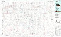 Arthur Nebraska Historical topographic map, 1:100000 scale, 30 X 60 Minute, Year 1985