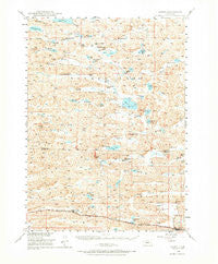 Ashby Nebraska Historical topographic map, 1:62500 scale, 15 X 15 Minute, Year 1948