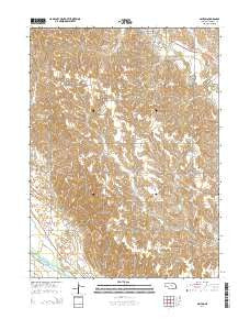 Ashton Nebraska Current topographic map, 1:24000 scale, 7.5 X 7.5 Minute, Year 2014