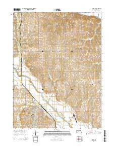 Auburn Nebraska Current topographic map, 1:24000 scale, 7.5 X 7.5 Minute, Year 2014