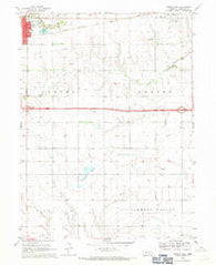 Aurora East Nebraska Historical topographic map, 1:24000 scale, 7.5 X 7.5 Minute, Year 1968