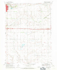 Aurora East Nebraska Historical topographic map, 1:24000 scale, 7.5 X 7.5 Minute, Year 1968