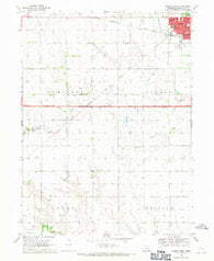 Aurora West Nebraska Historical topographic map, 1:24000 scale, 7.5 X 7.5 Minute, Year 1968