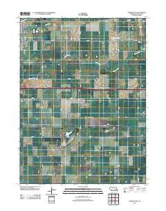 Aurora East Nebraska Historical topographic map, 1:24000 scale, 7.5 X 7.5 Minute, Year 2011
