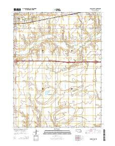 Aurora East Nebraska Current topographic map, 1:24000 scale, 7.5 X 7.5 Minute, Year 2014