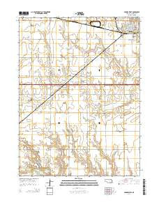 Aurora West Nebraska Current topographic map, 1:24000 scale, 7.5 X 7.5 Minute, Year 2014