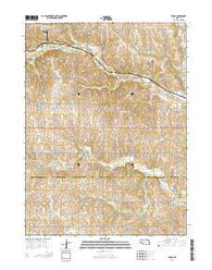 Avoca Nebraska Current topographic map, 1:24000 scale, 7.5 X 7.5 Minute, Year 2014
