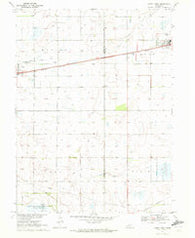 Axtell West Nebraska Historical topographic map, 1:24000 scale, 7.5 X 7.5 Minute, Year 1970