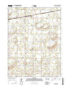 Axtell East Nebraska Current topographic map, 1:24000 scale, 7.5 X 7.5 Minute, Year 2014