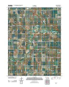 Ayr Nebraska Historical topographic map, 1:24000 scale, 7.5 X 7.5 Minute, Year 2011
