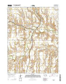 Ayr Nebraska Current topographic map, 1:24000 scale, 7.5 X 7.5 Minute, Year 2014