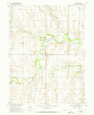 Ayr Nebraska Historical topographic map, 1:24000 scale, 7.5 X 7.5 Minute, Year 1969