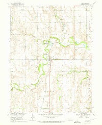 Ayr Nebraska Historical topographic map, 1:24000 scale, 7.5 X 7.5 Minute, Year 1969