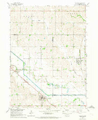 Bancroft Nebraska Historical topographic map, 1:24000 scale, 7.5 X 7.5 Minute, Year 1966