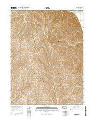 Barada Nebraska Current topographic map, 1:24000 scale, 7.5 X 7.5 Minute, Year 2014