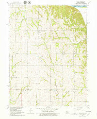 Barada Nebraska Historical topographic map, 1:24000 scale, 7.5 X 7.5 Minute, Year 1966