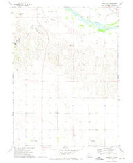 Barn Butte Nebraska Historical topographic map, 1:24000 scale, 7.5 X 7.5 Minute, Year 1971