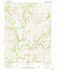 Barneston Nebraska Historical topographic map, 1:24000 scale, 7.5 X 7.5 Minute, Year 1970