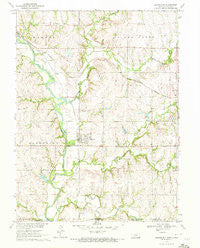Barneston Nebraska Historical topographic map, 1:24000 scale, 7.5 X 7.5 Minute, Year 1970
