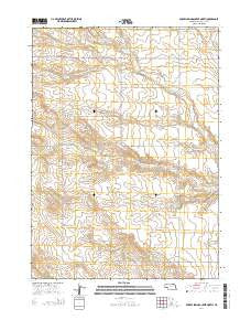 Barrel Springs Creek North Nebraska Current topographic map, 1:24000 scale, 7.5 X 7.5 Minute, Year 2014