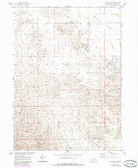 Bartlett NW Nebraska Historical topographic map, 1:24000 scale, 7.5 X 7.5 Minute, Year 1954