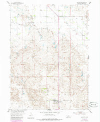 Bartlett Nebraska Historical topographic map, 1:24000 scale, 7.5 X 7.5 Minute, Year 1954