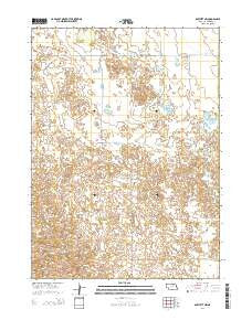 Bartlett NW Nebraska Current topographic map, 1:24000 scale, 7.5 X 7.5 Minute, Year 2014