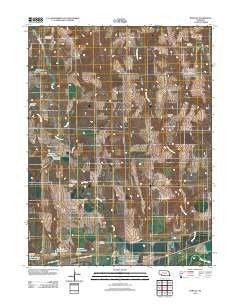 Bartley Nebraska Historical topographic map, 1:24000 scale, 7.5 X 7.5 Minute, Year 2011