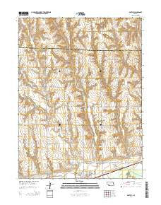 Bartley Nebraska Current topographic map, 1:24000 scale, 7.5 X 7.5 Minute, Year 2014