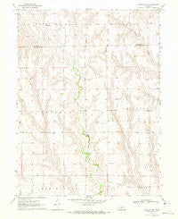 Bartley SW Nebraska Historical topographic map, 1:24000 scale, 7.5 X 7.5 Minute, Year 1970