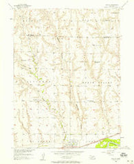 Bartley Nebraska Historical topographic map, 1:24000 scale, 7.5 X 7.5 Minute, Year 1956